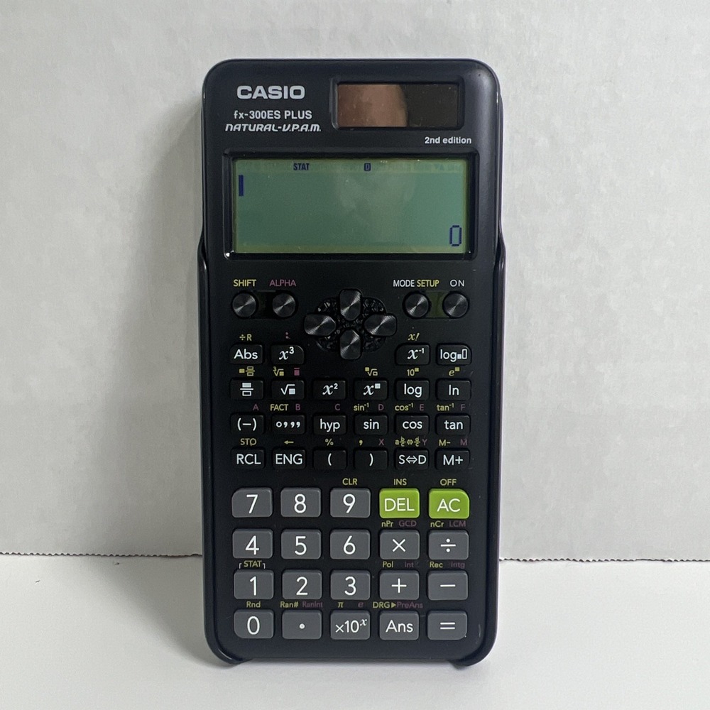 Casio FX-300ESPLS2-S Scientific Calculator - Black Solar Powered